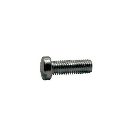 SUBURBAN BOLT AND SUPPLY #10-24 x 5/8 in Slotted Fillister Machine Screw, Zinc Plated Steel A0300120040Z